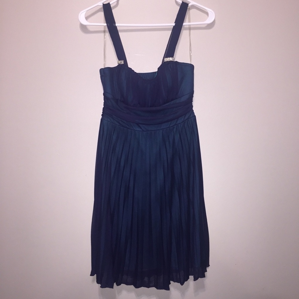 Blue and turquoise dress